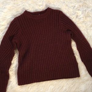 Maroon Sweater Wool